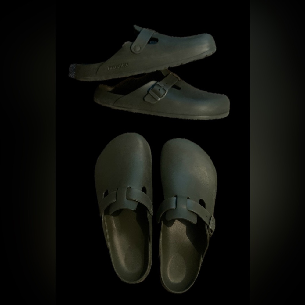 Birkenstock Men's Olive Slip-Ons